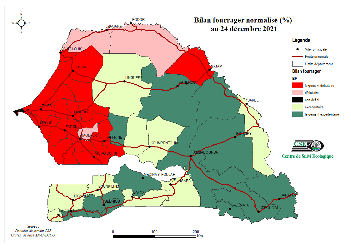 Bilan fourrager au 25 dec 2021
