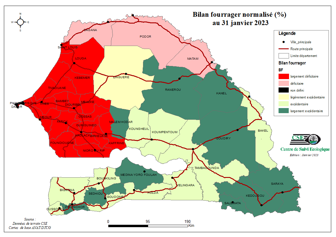 Bilan fourrager au 31 jan 2023